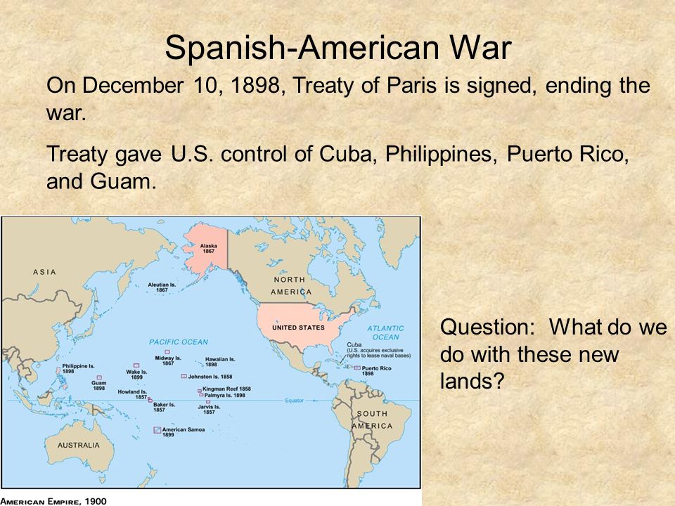 Treaty of paris 1898 spanish america war